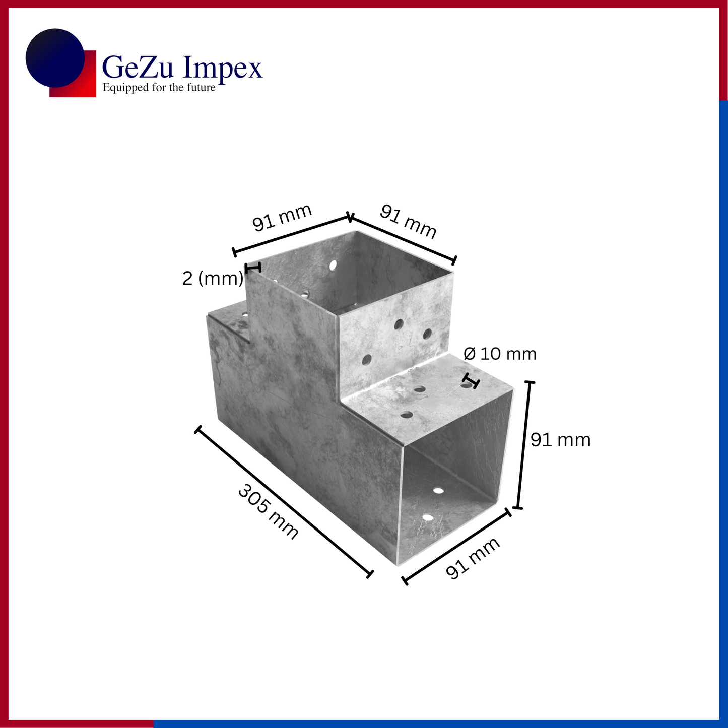 90 x 90 mm / Hot Dip Galvanised
