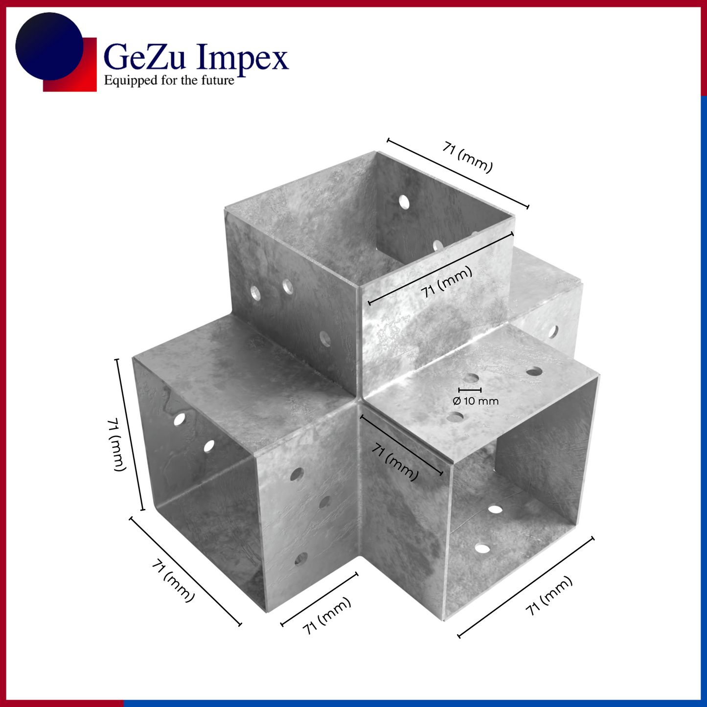 70 x 70 mm / Hot Dip Galvanised