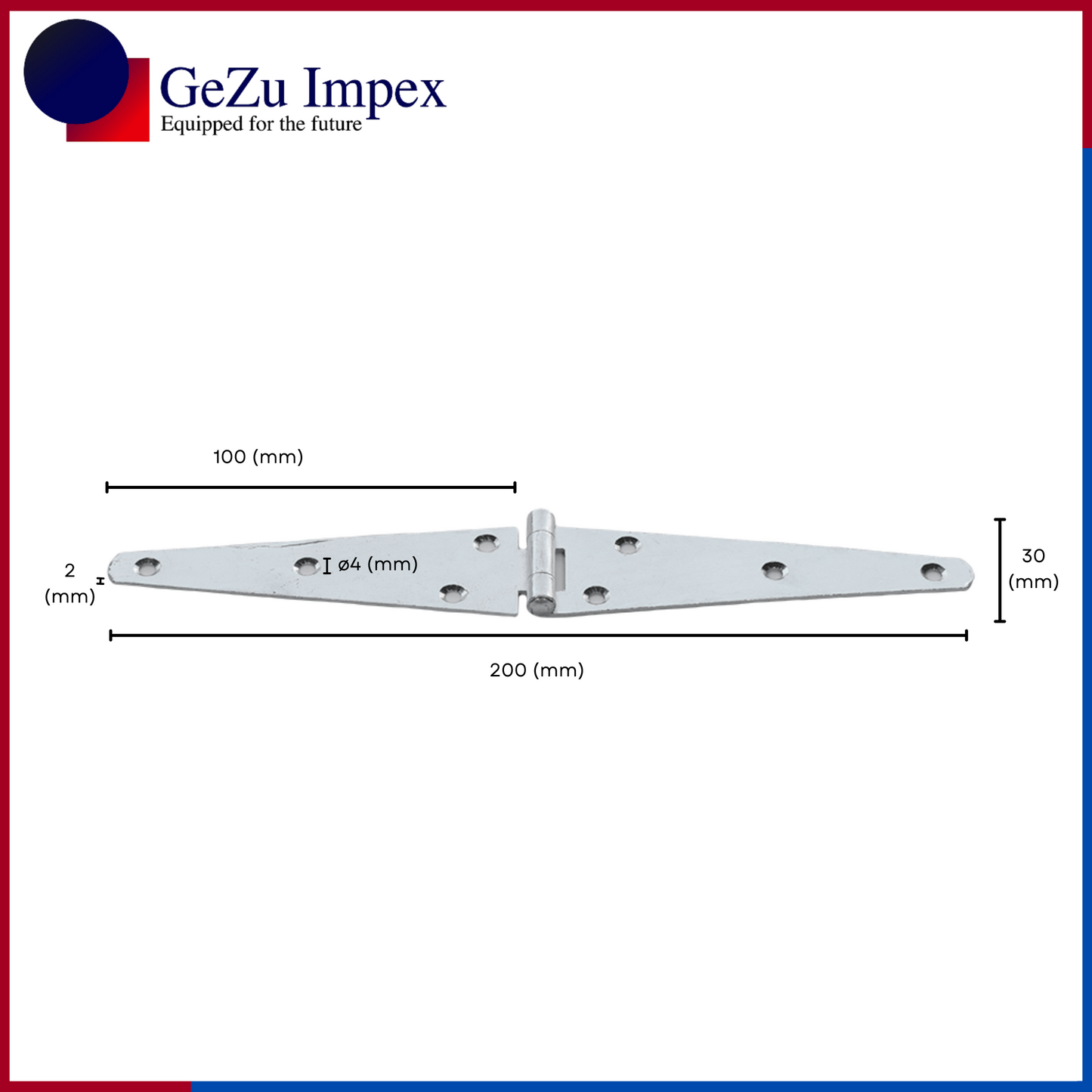 100 mm / Electroplated