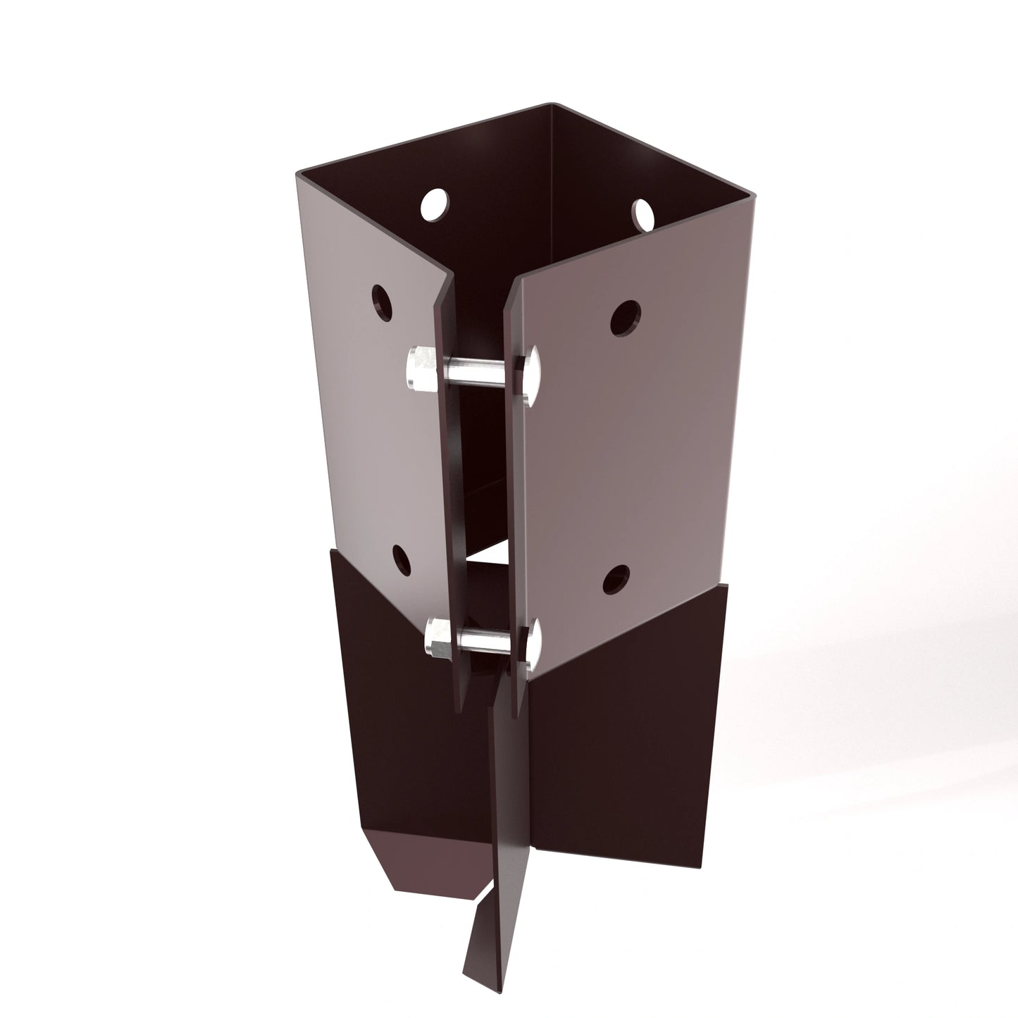 Support de Poteau à Sceller Swift Clamp 75x75mm Revêtement Poudre
