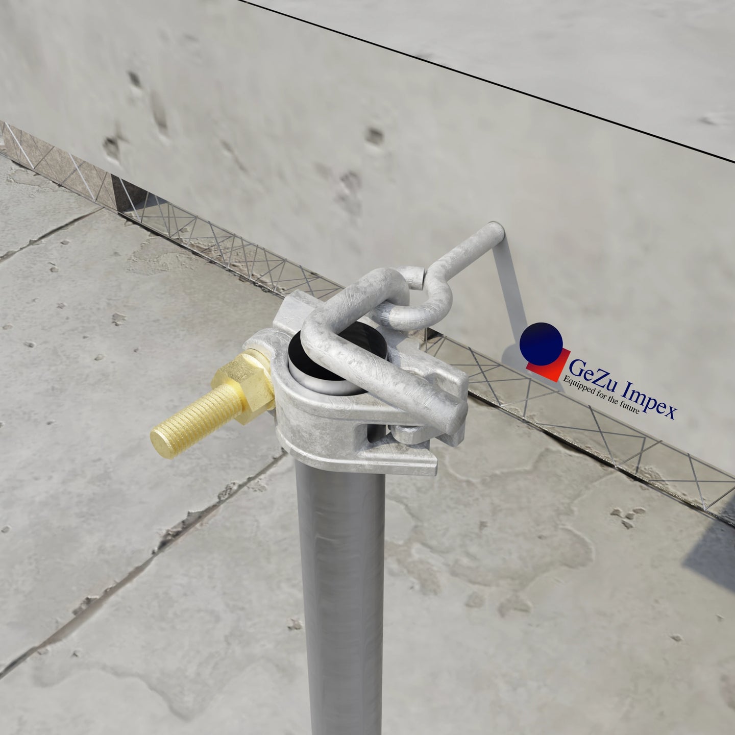 colliers de serrage brides d'échafaudage  Accouplement coupleurs forgés simples Serre joint pour tuyau acier construction tubes Boulons à anneau à œil à tige à vis fermée robuste