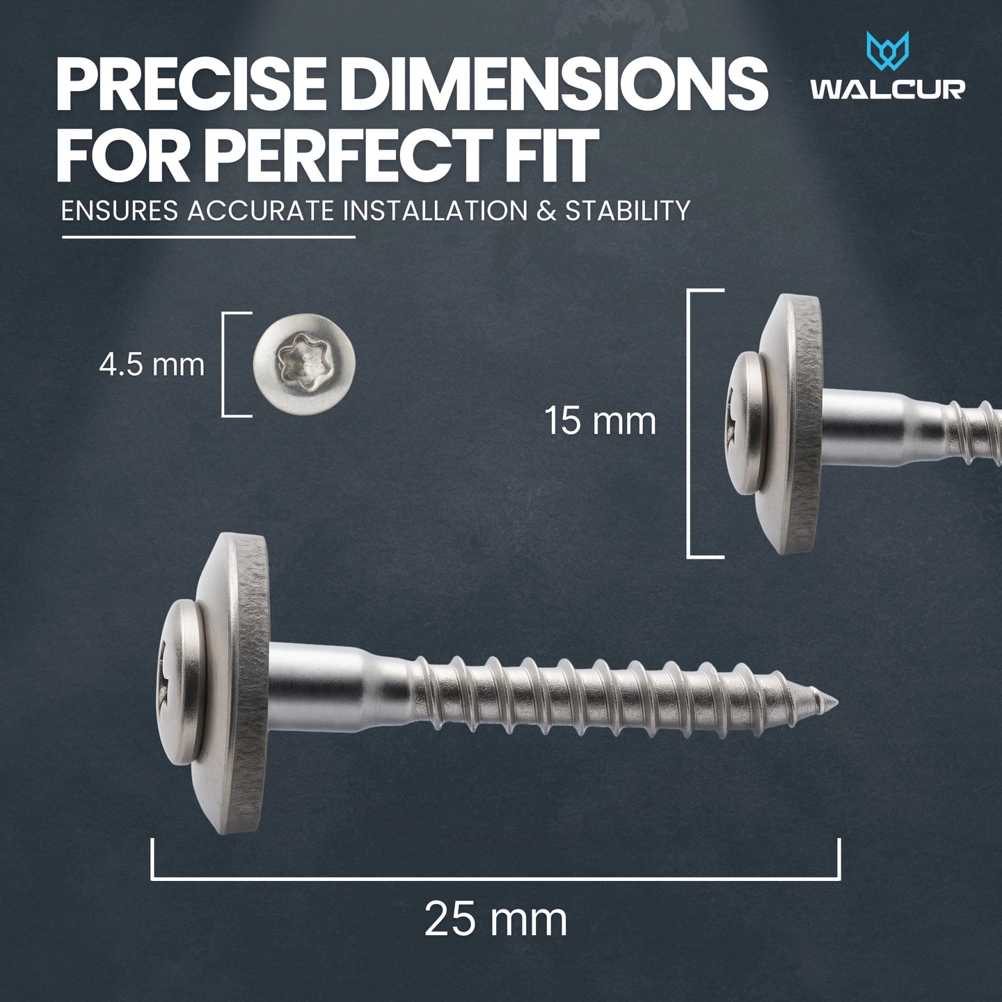 4.5 x 25 mm / Silver